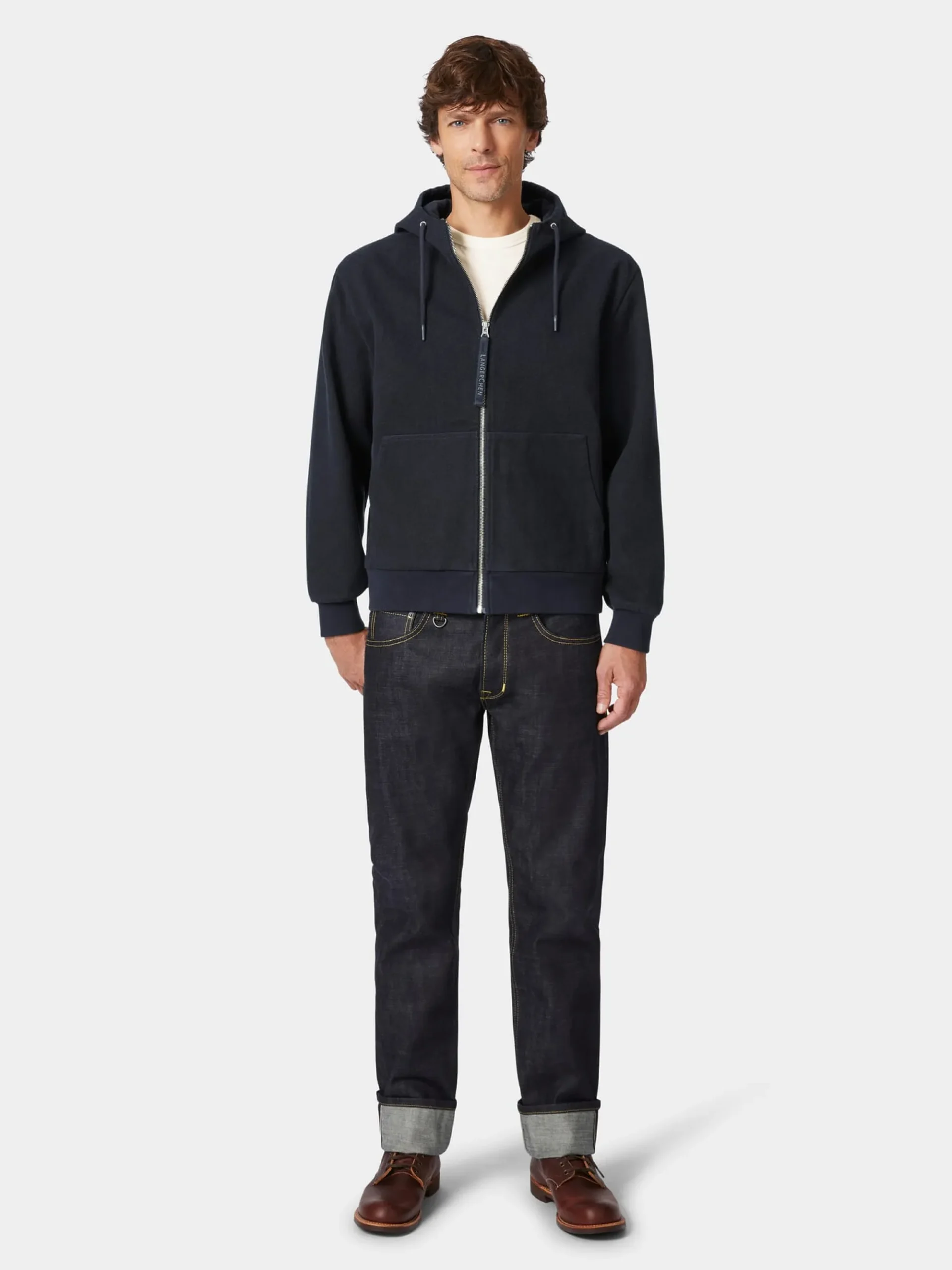 Jacken * LangerChen Herren-Bouonjacke it Kapuze Navy