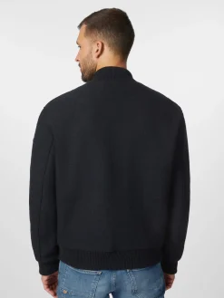 Jacken * LangerChen Herrenblouson Wolle Schwarz