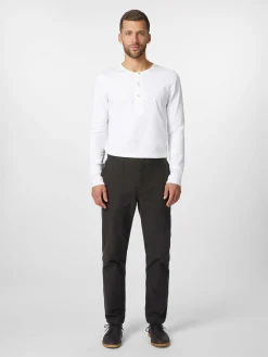 Hosen * Knowledge Cotton Apparel Herrenchino Fischgrat Braun