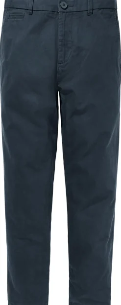 Hosen * Knowledge Cotton Apparel Herren-Chinohose Twill Dunkelblau