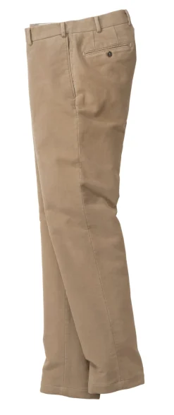 Hosen * Hiltl Herren-Chino Moleskin Camel