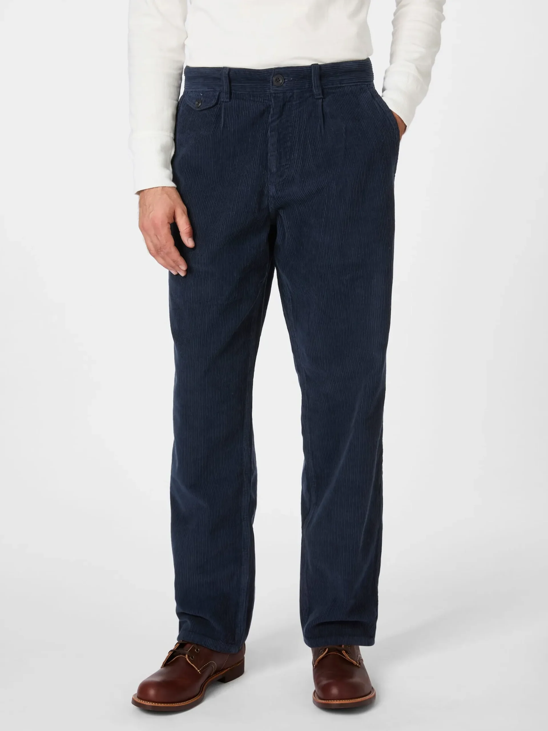Hosen * Blue de Gênes Herren-Cordhose Navy