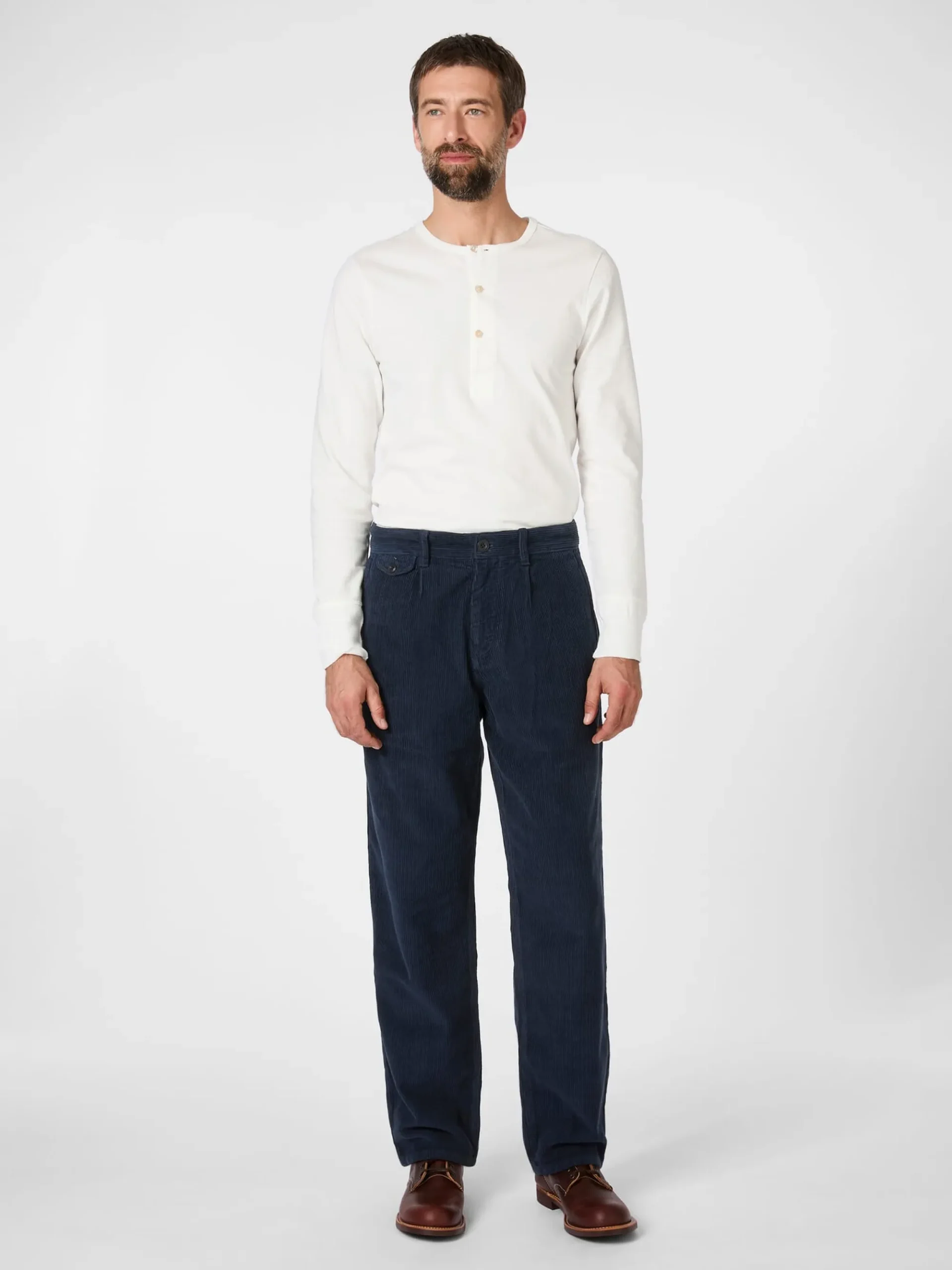 Hosen * Blue de Gênes Herren-Cordhose Navy