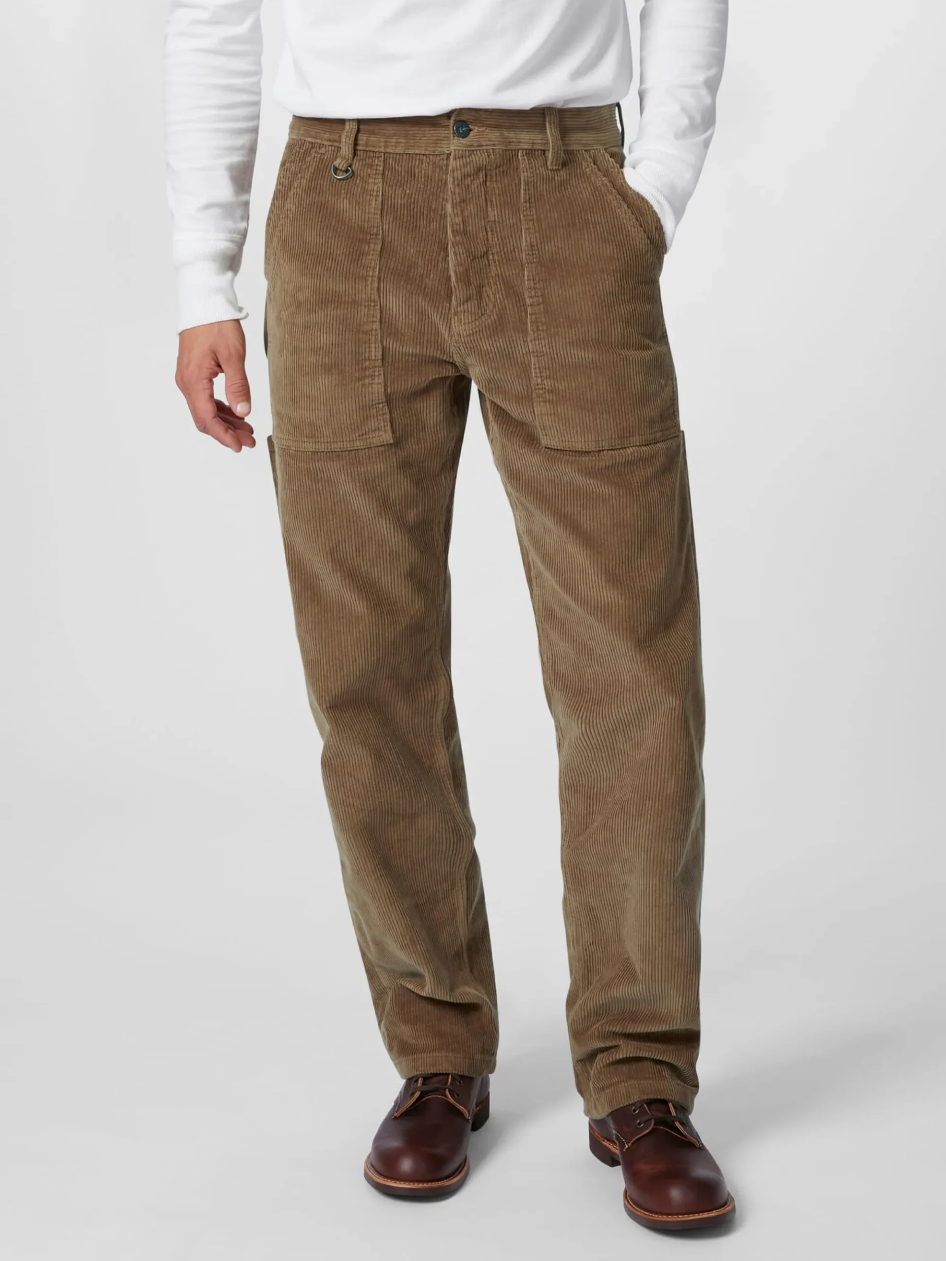 Hosen * Pike Brothers Herren-Cordhose Utility 1967 Mittelbraun