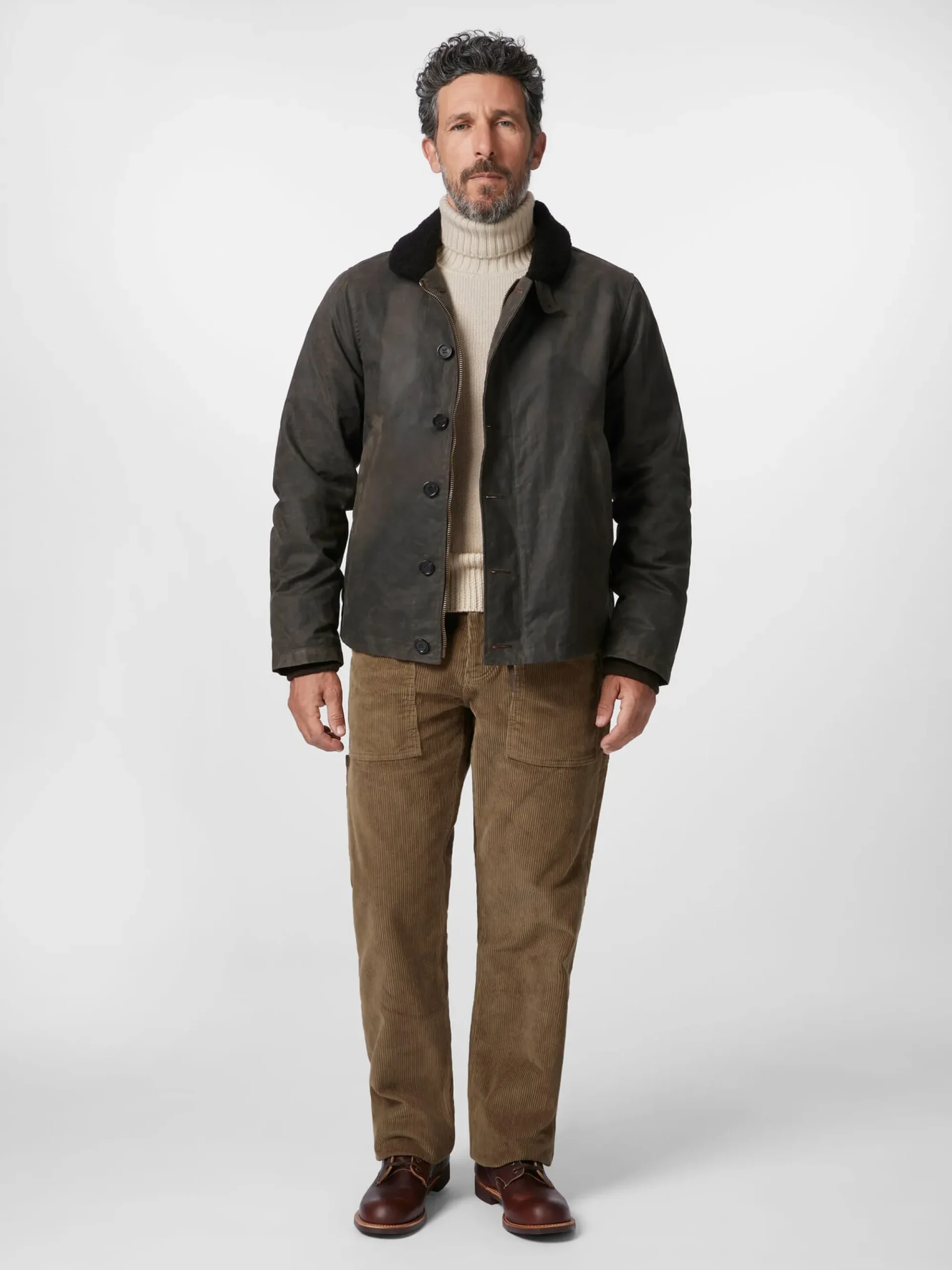 Jacken * Tellason Herren-Deckjacket Dunkelbraun