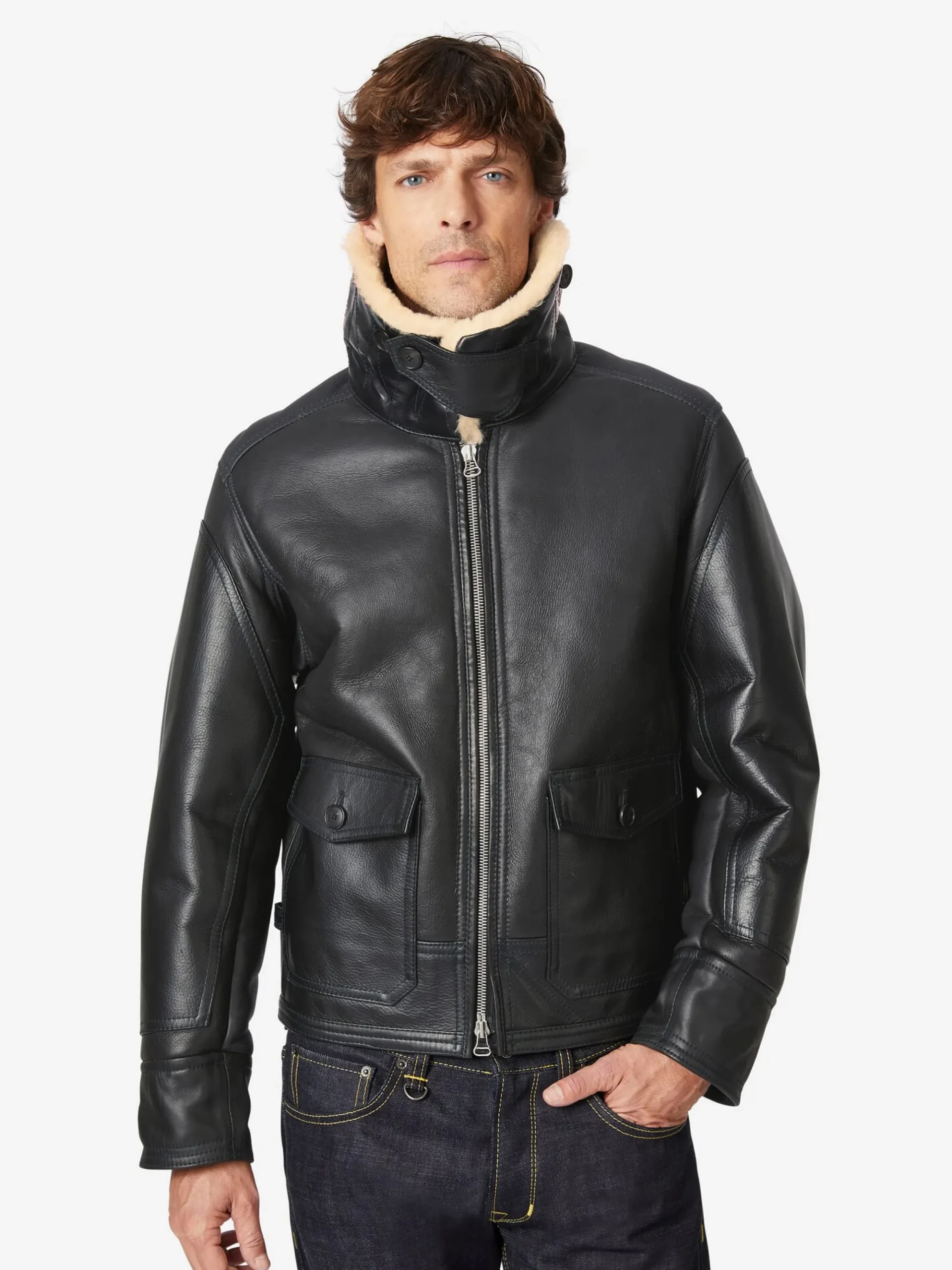 Jacken * Manufactum Herren-Fliegerjacke Schwarz