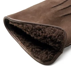 Handschuhe * Eska Herrenhandschuh Curleylammfell Dunkelbraun