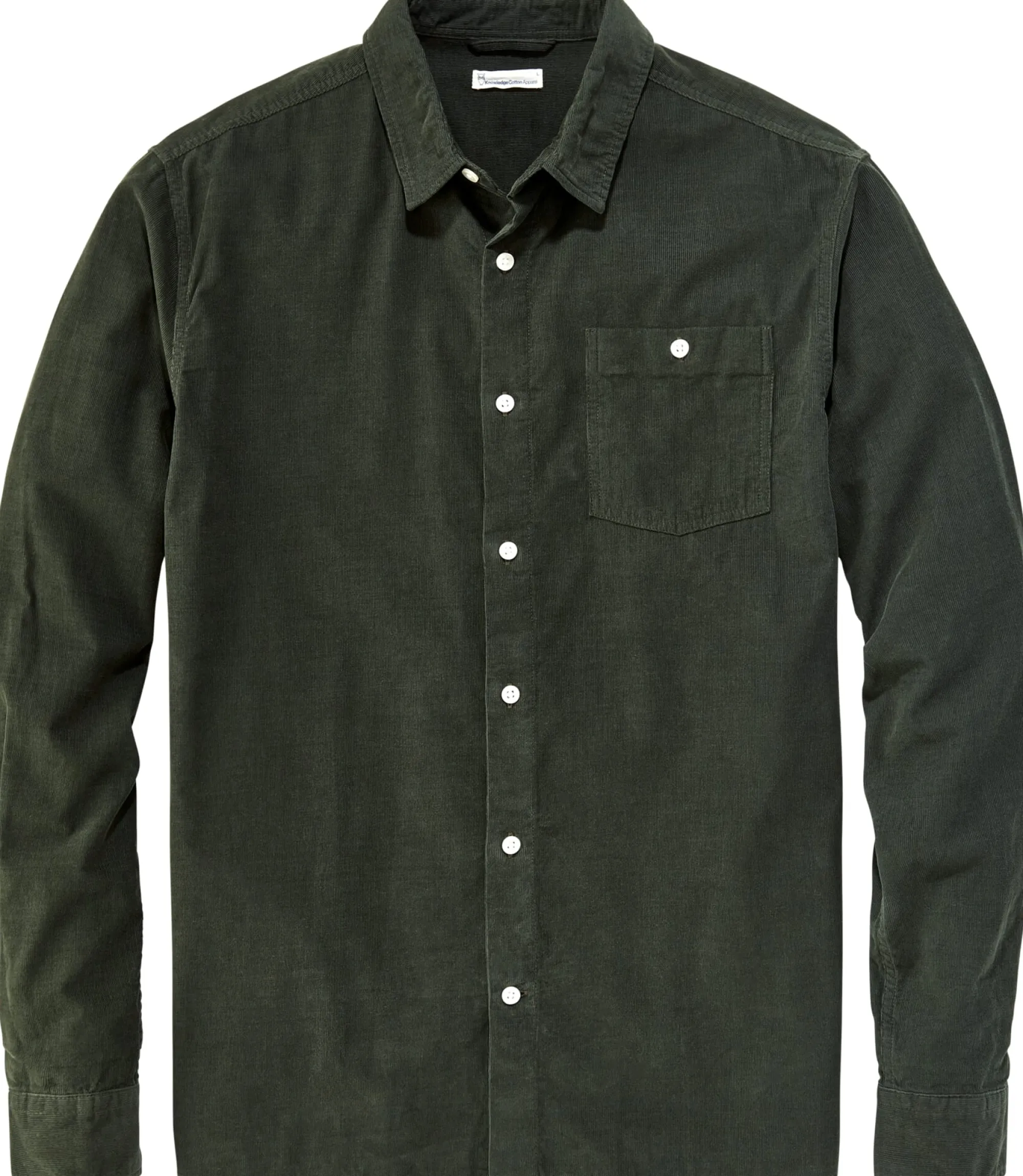 Hemden * Knowledge Cotton Apparel Herrenhed Bauwocord Dunkelgrün
