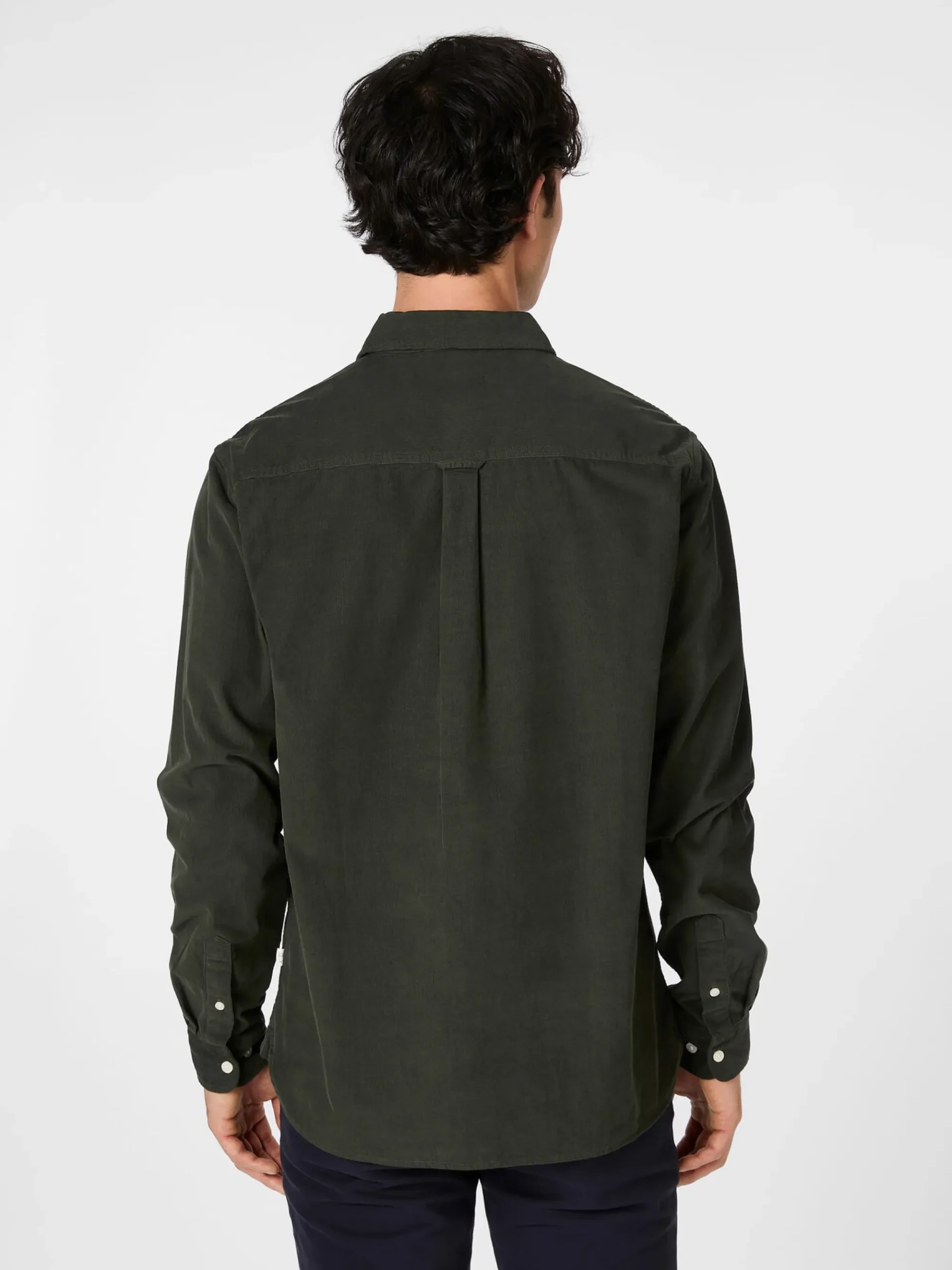 Hemden * Knowledge Cotton Apparel Herrenhed Bauwocord Dunkelgrün
