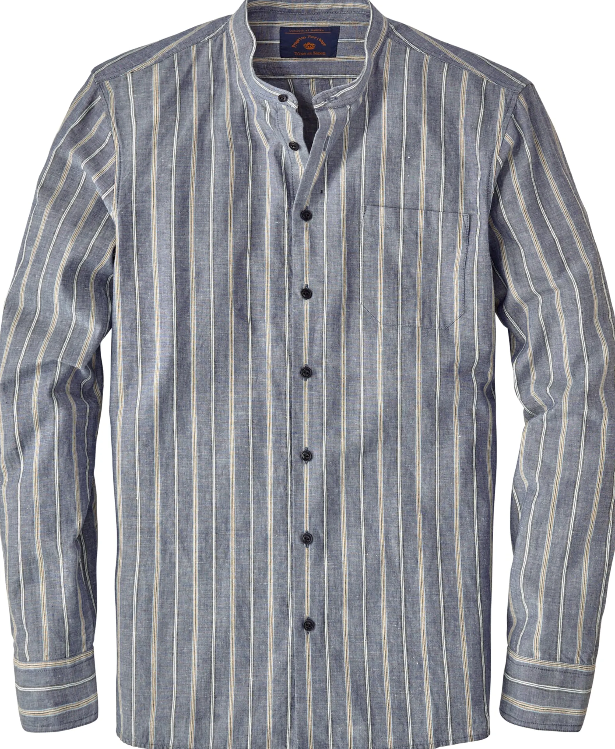 Hemden * Blue de Gênes Herrenhemd getreift Blau