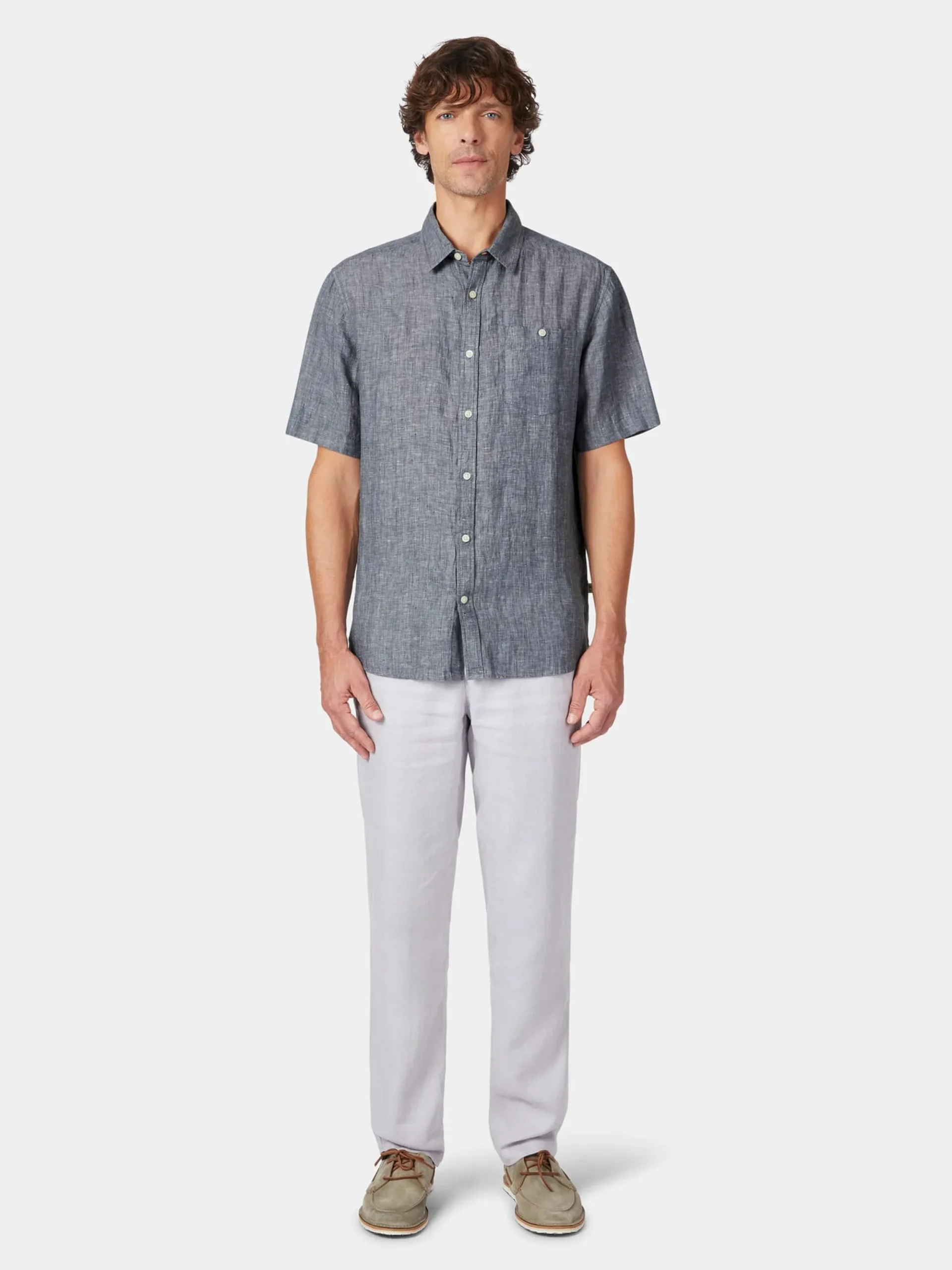 Hemden * Knowledge Cotton Apparel Herrenhed Habar einen Blaumelange