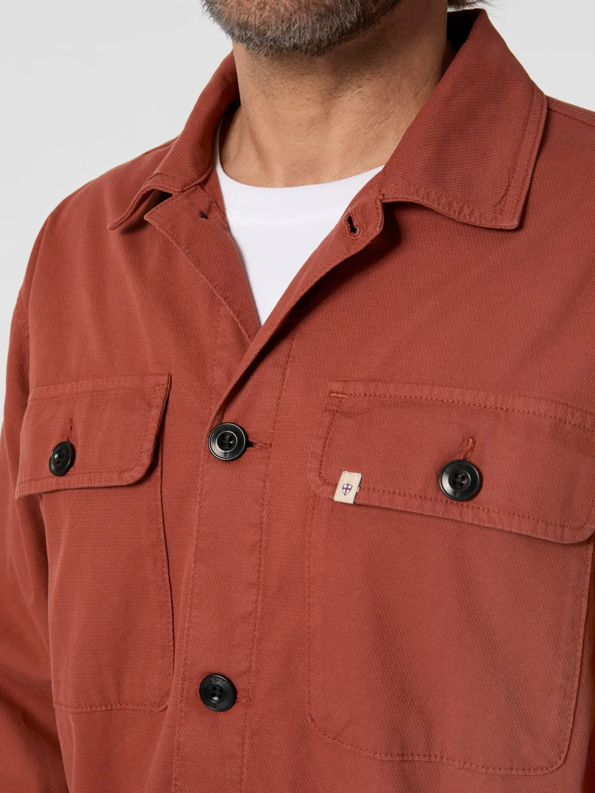 Hemden * Blue de Gênes Herren-Hedjacke Bauwoe