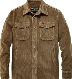 Hemden * Pike Brothers Herren-Hedjacke 1967 Cord Hellbraun