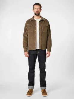 Hemden * Pike Brothers Herren-Hedjacke 1967 Cord Hellbraun