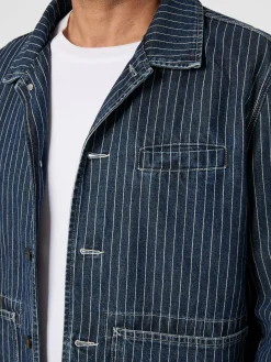 Hemden * Tellason Herren-Hedjacke getreift Denim
