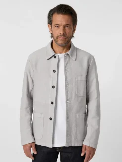 Hemden * Vetra Herren-Hemdjacke Moleskin Hellgrau