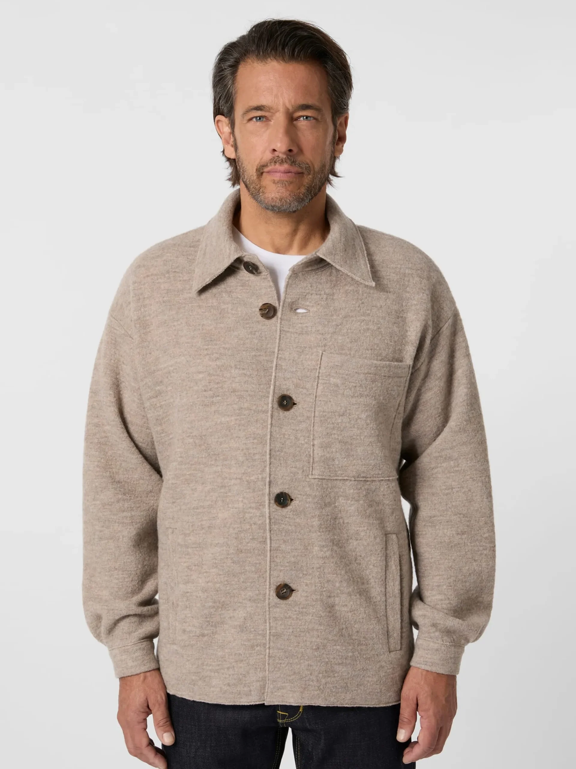 Hemden * Stapf Herren-Hedjacke Wowirk Sand