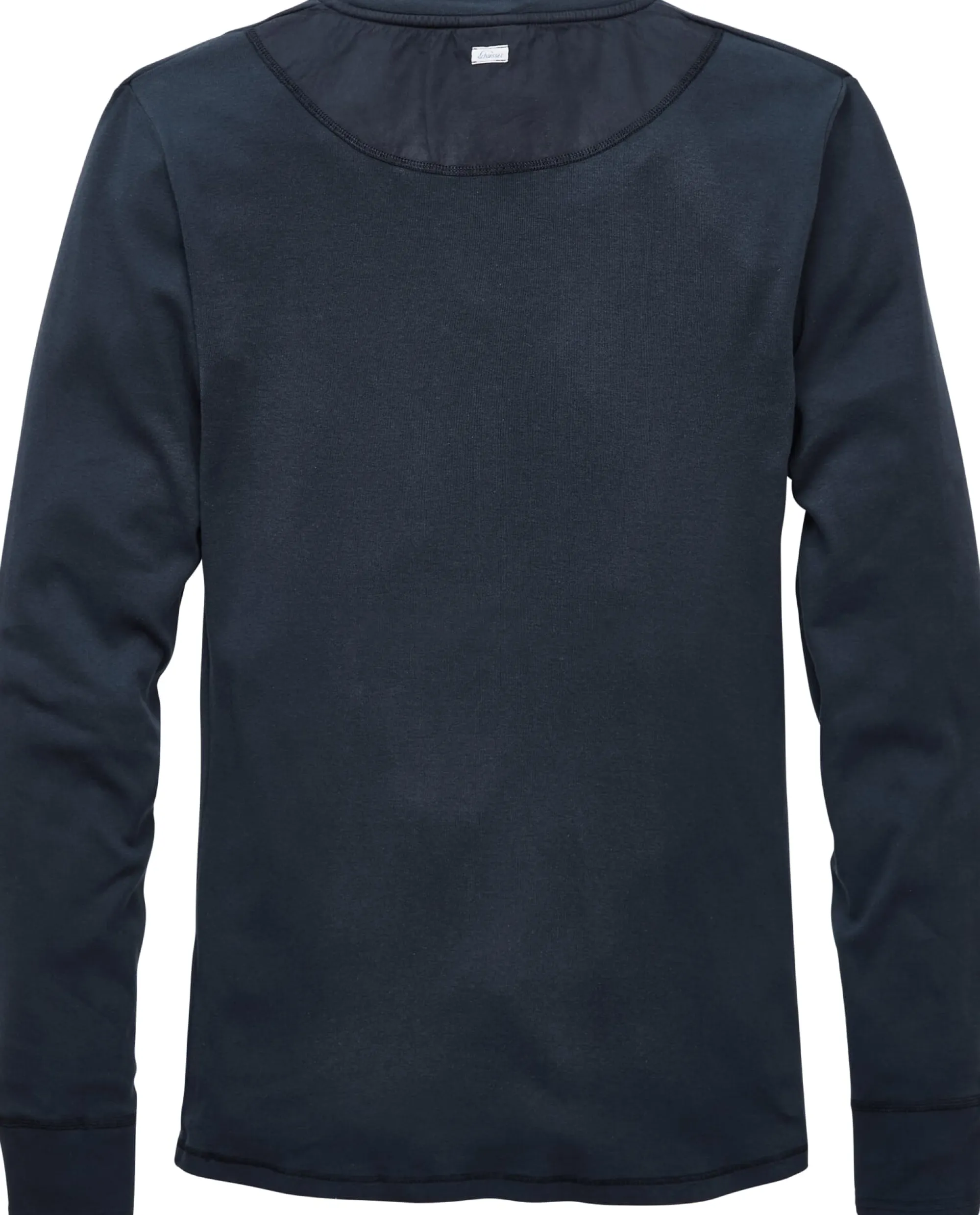 Shirts * Schiesser Herren-Henley-Shirt Langarm Dunkelblau