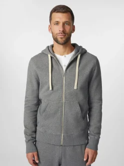 Strickjacken * Merz b. Schwanen Herren-Hoodiejacke Graumelange
