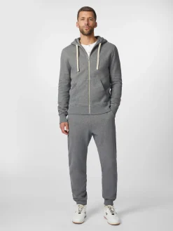 Strickjacken * Merz b. Schwanen Herren-Hoodiejacke Graumelange