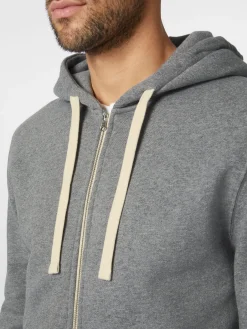 Strickjacken * Merz b. Schwanen Herren-Hoodiejacke Graumelange
