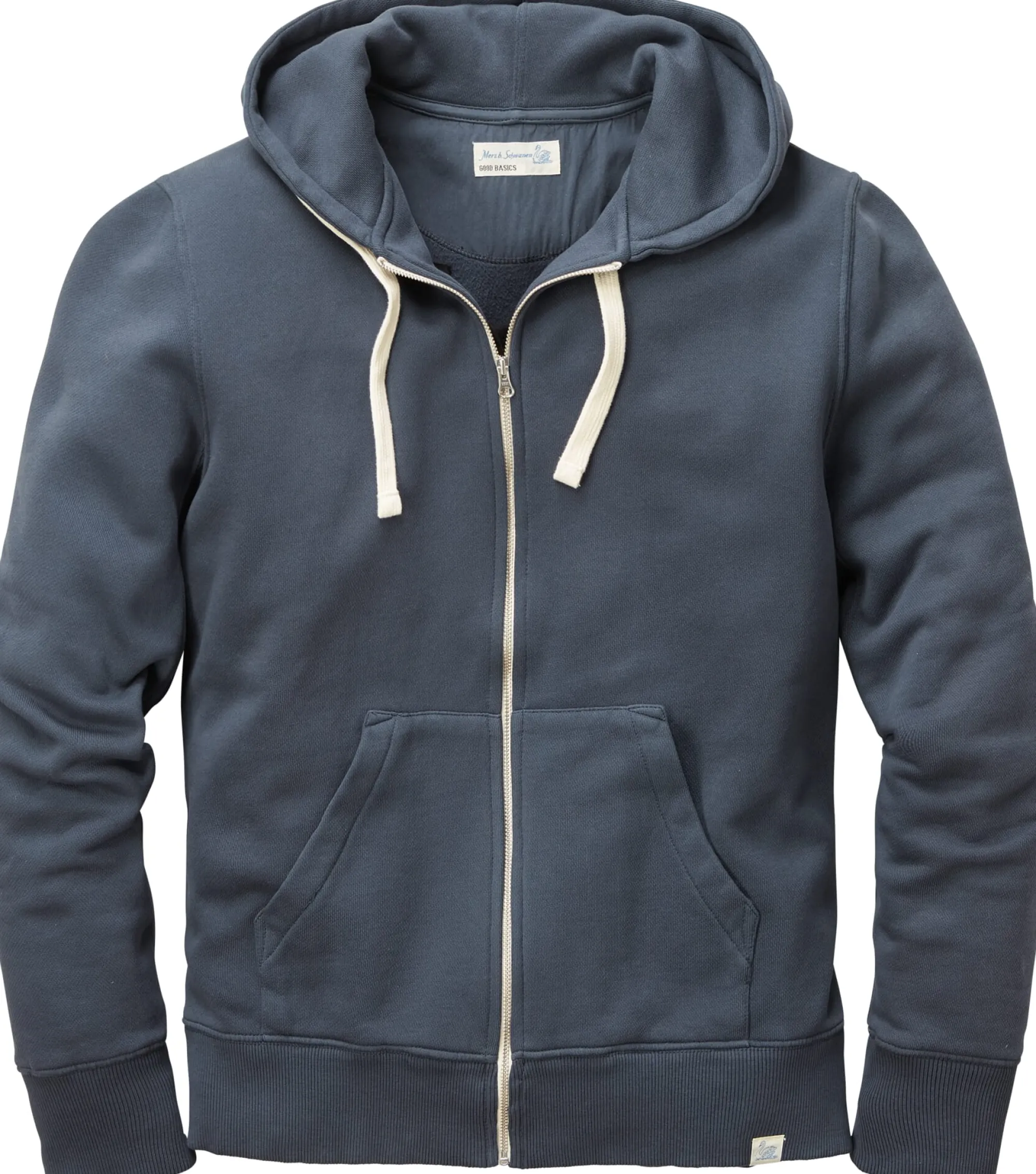 Strickjacken * Merz b. Schwanen Herren-Hoodiejacke Denim