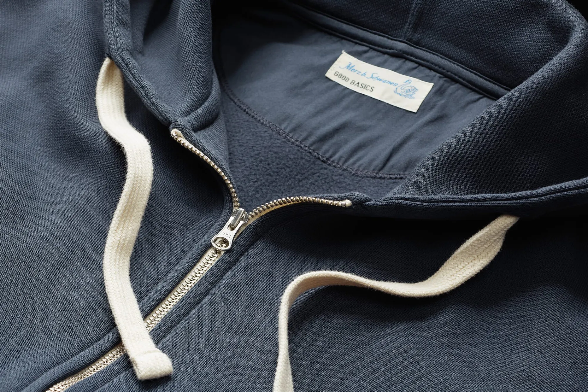 Strickjacken * Merz b. Schwanen Herren-Hoodiejacke Denim