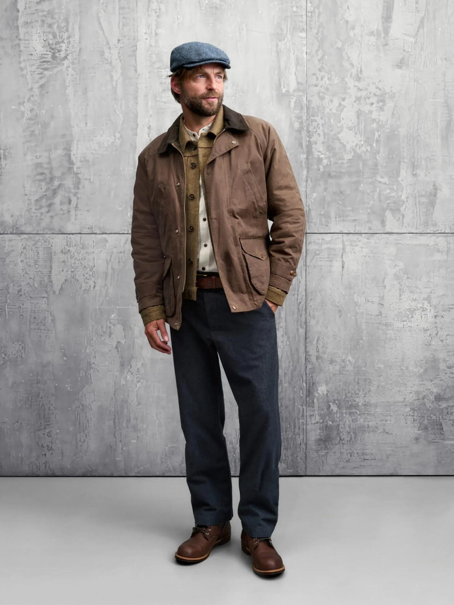 Hosen * Tellason Herrenhose Moleskin Graumelange