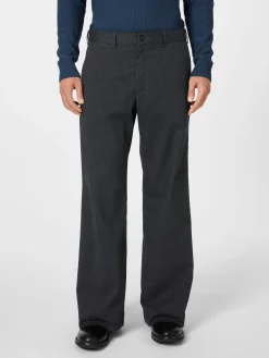 Hosen * Hannes Roether Herrenhose Strukturstreifen Anthrazit