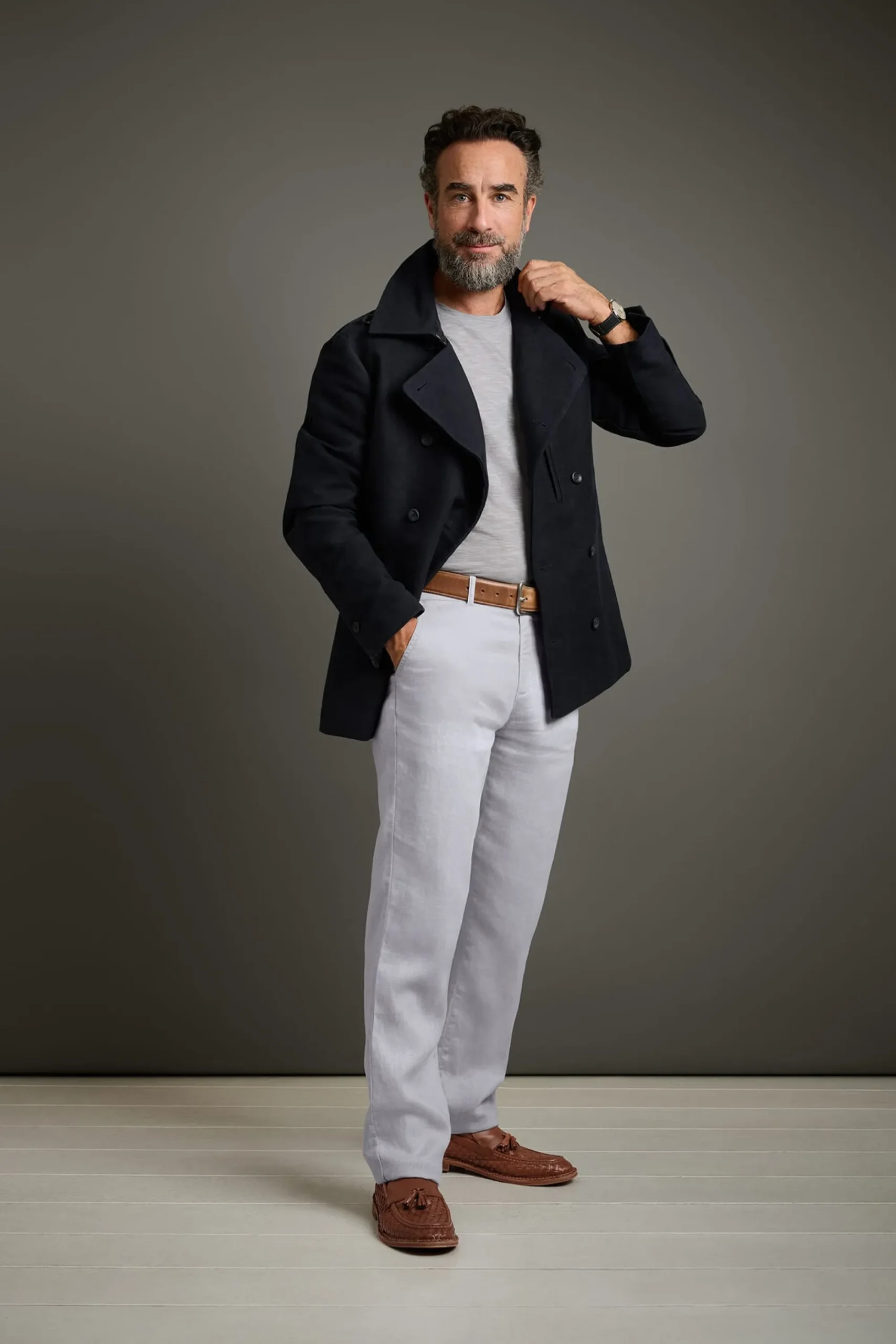 Jacken * Hannes Roether Herrenjacke Doppereiher Dunkelblau