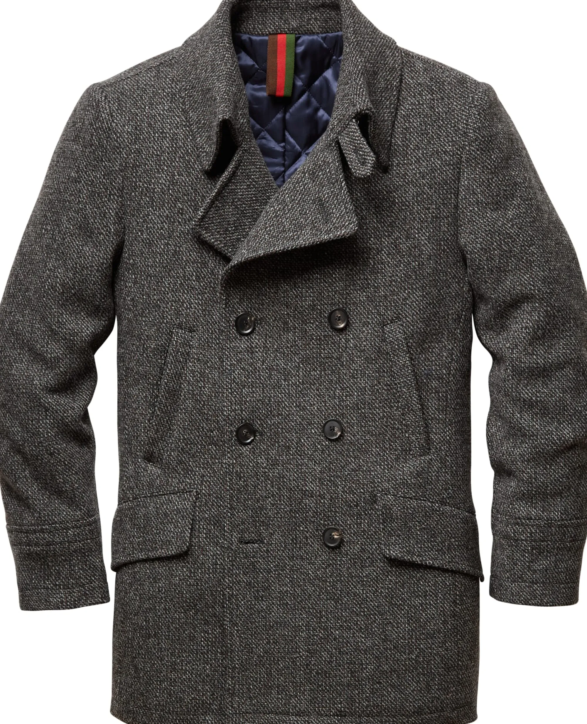 Jacken * Herrenkleiderfabrik Kastell Herrenjacke Doppelreiher Graumelange