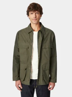 Jacken * L’impermeabile Herrenjacke gewachst Oliv
