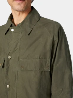 Jacken * L’impermeabile Herrenjacke gewachst Oliv