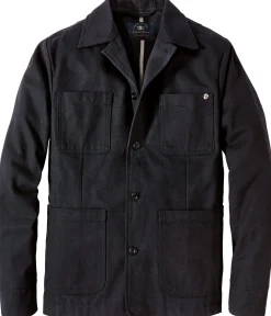 Jacken * Blue de Gênes Herrenjacke teilgefüttert Dunkelblau