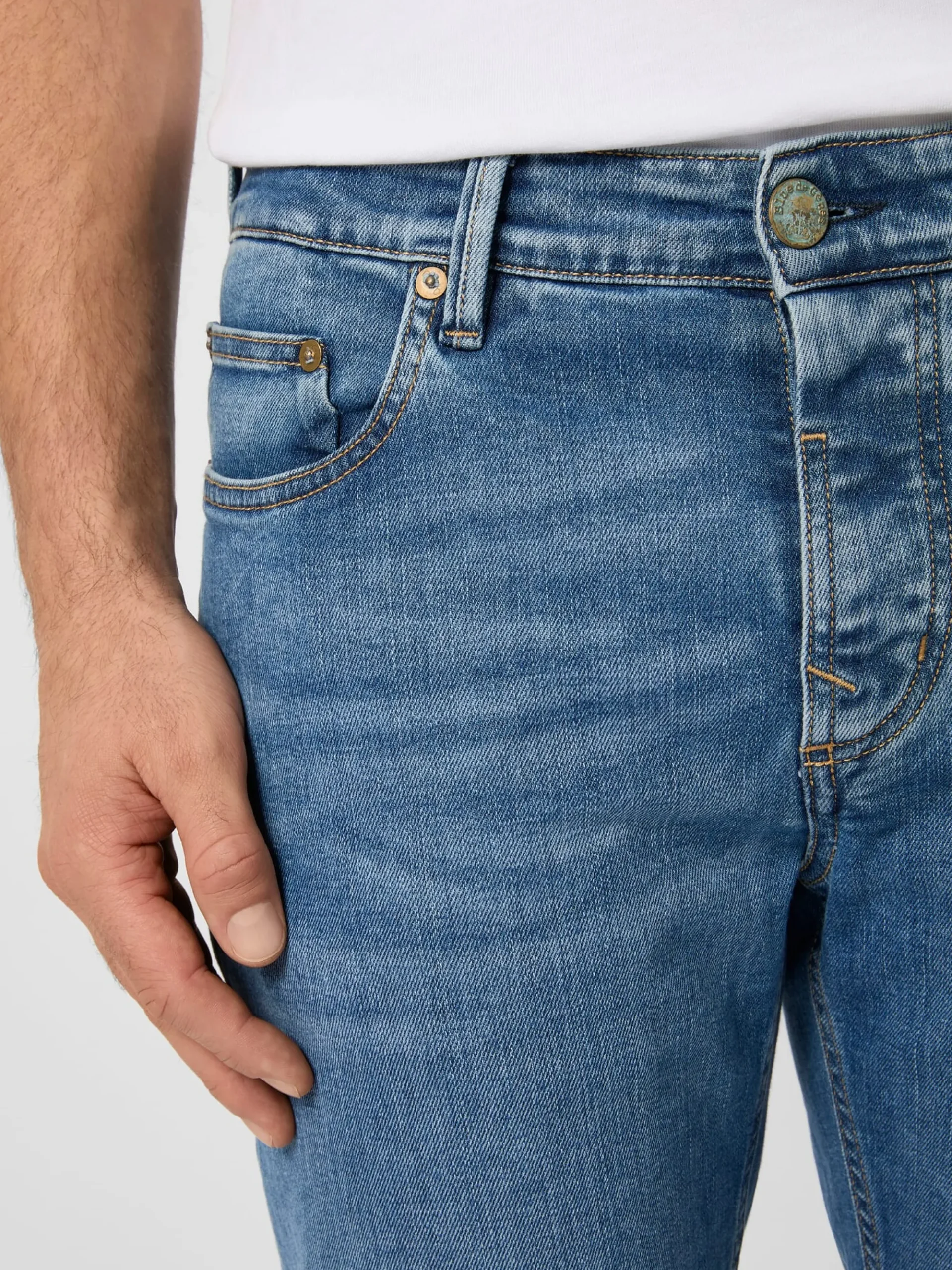 Jeans|Hosen * Blue de Gênes Herrenjeans Regular Slim Fit
