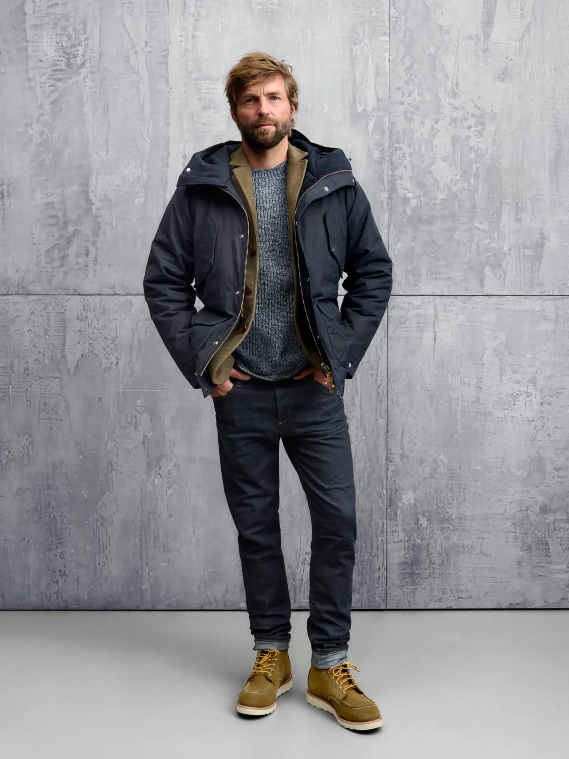 Jeans|Hosen * Blue de Gênes Herrenjeans Regular Slim Fit Denim