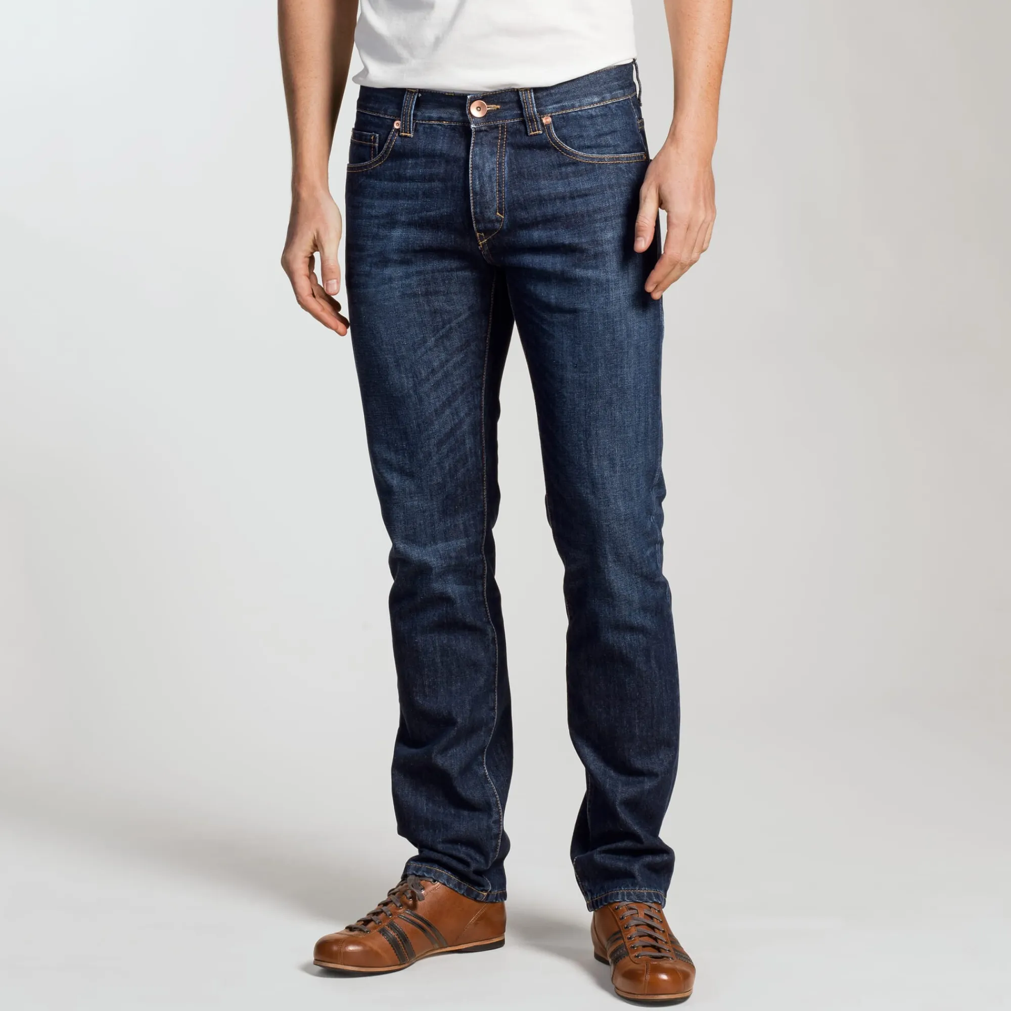 Jeans|Hosen * Goodsociety Herrenjeans Slim Straight Blau