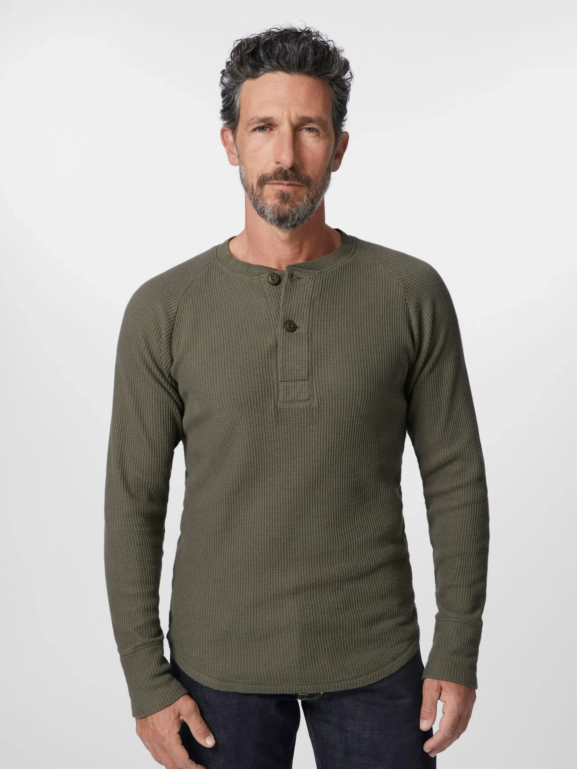 Shirts * Pike Brothers Herren-angarhirt Oliv