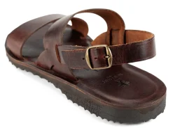 Sandalen * Werner Schuhe Herren-Ledersandale Dunkelbraun