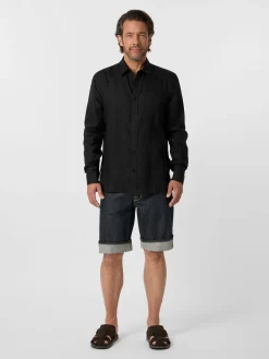 Hemden * Knowledge Cotton Apparel Herren-einenhed Schwarz