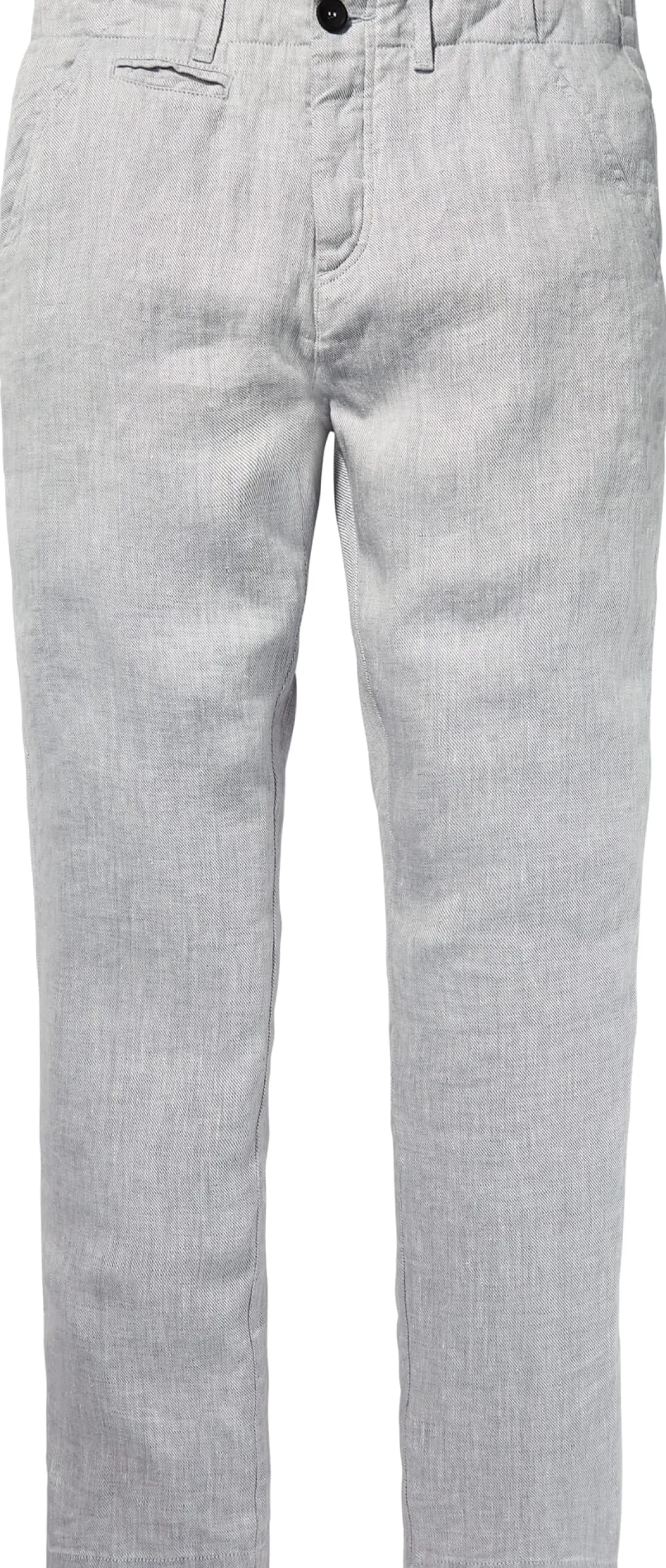 Hosen * Hannes Roether Herren-Leinenhose Hellgrau