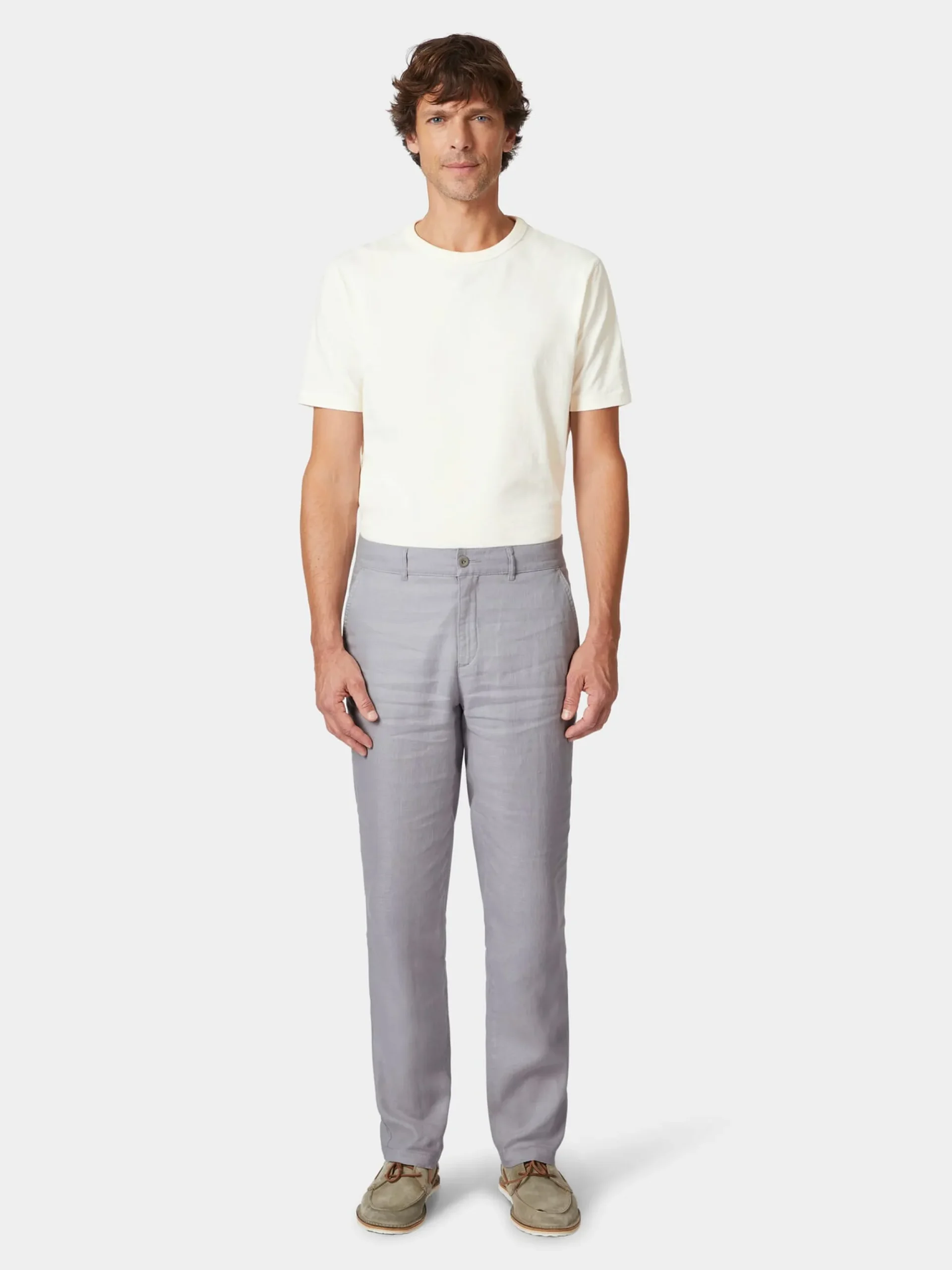 Hosen * Manufactum Herren-Leinenhose Hellgrau