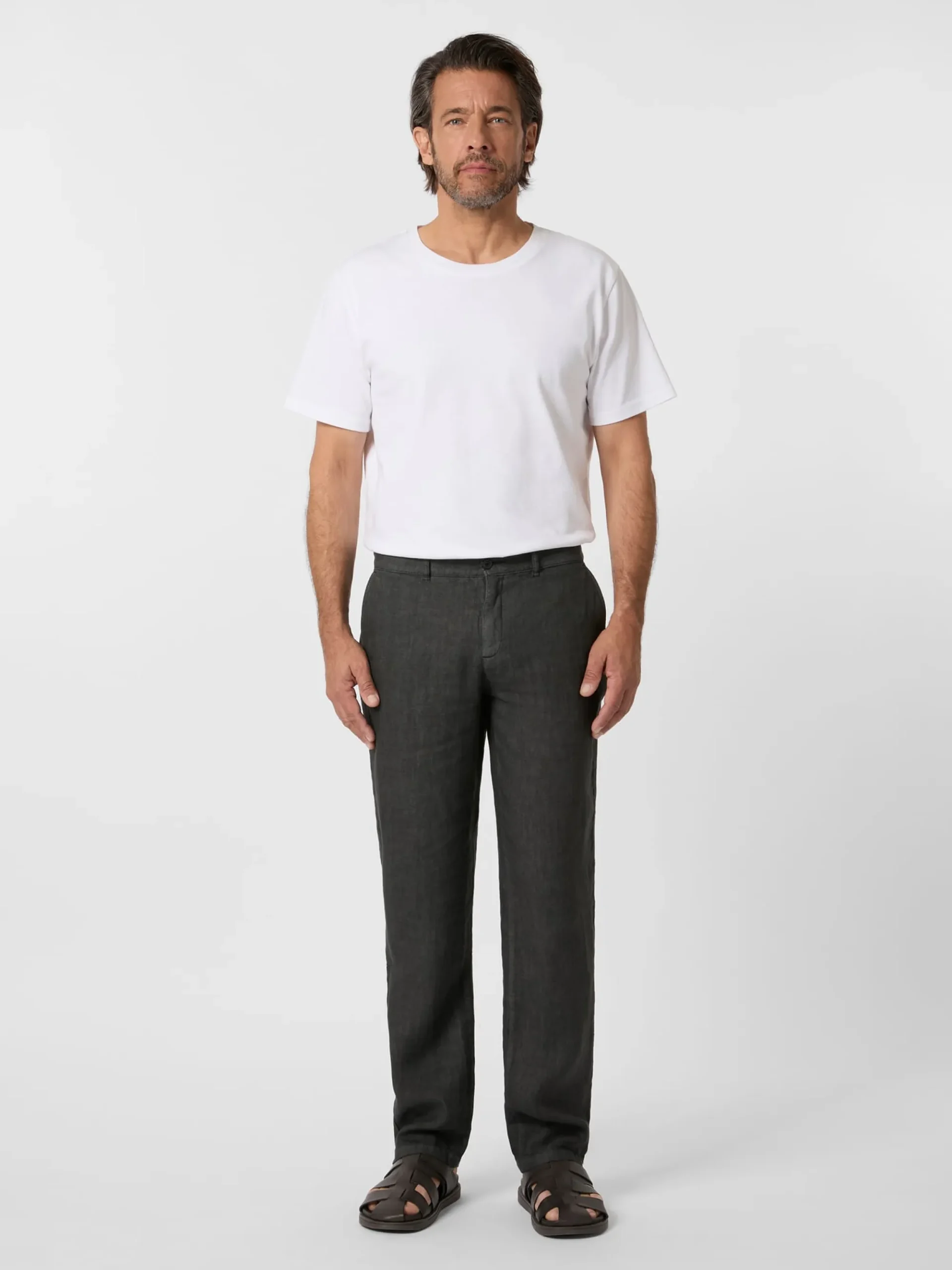 Hosen * Manufactum Herren-Leinenhose Schwarzblau
