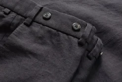 Hosen * Hiltl Herren-Leinenhose Dunkelblau