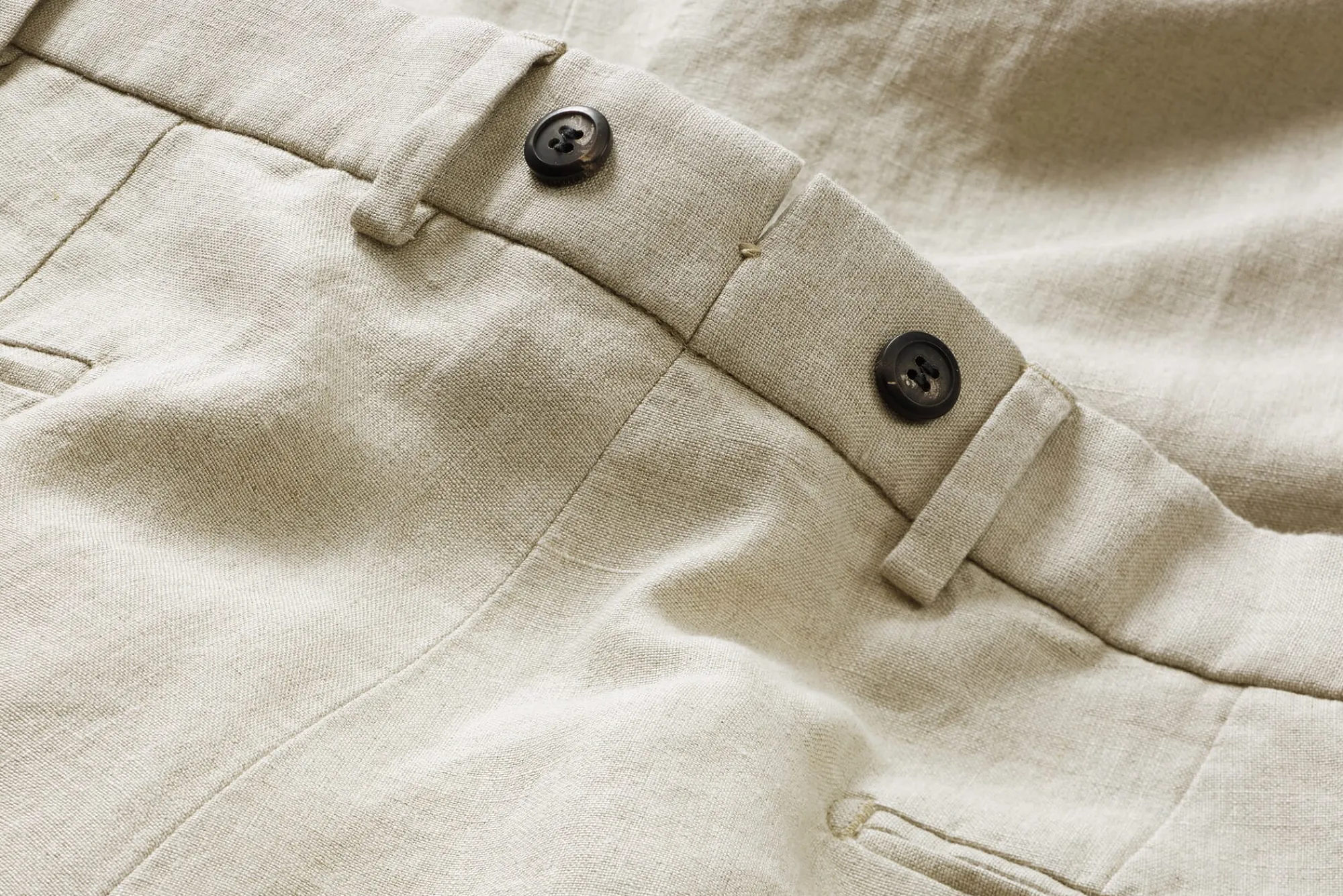 Hosen * Hiltl Herren-Leinenhose Natur