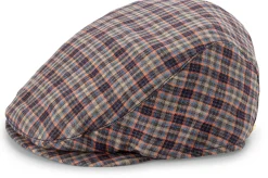 Mützen * Mayser Herren-Leinenkappe kariert Multicolor