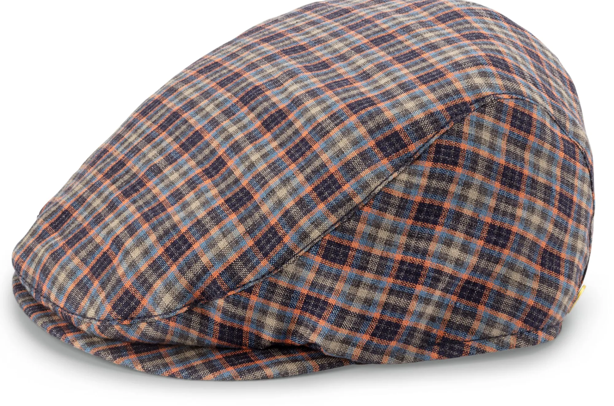 Mützen * Mayser Herren-Leinenkappe kariert Multicolor