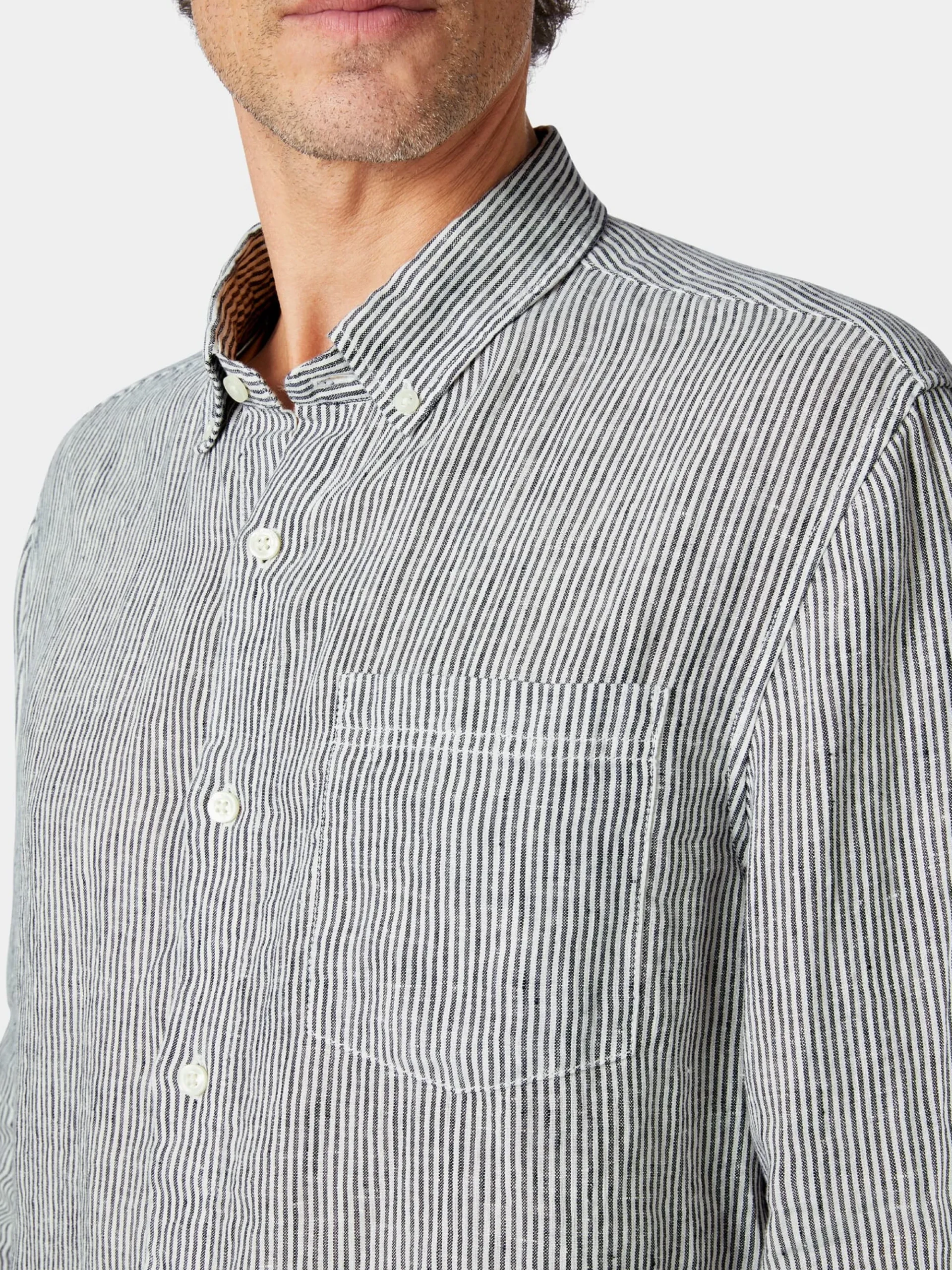 Hemden * Knowledge Cotton Apparel Herren-Leinenhirt getreift