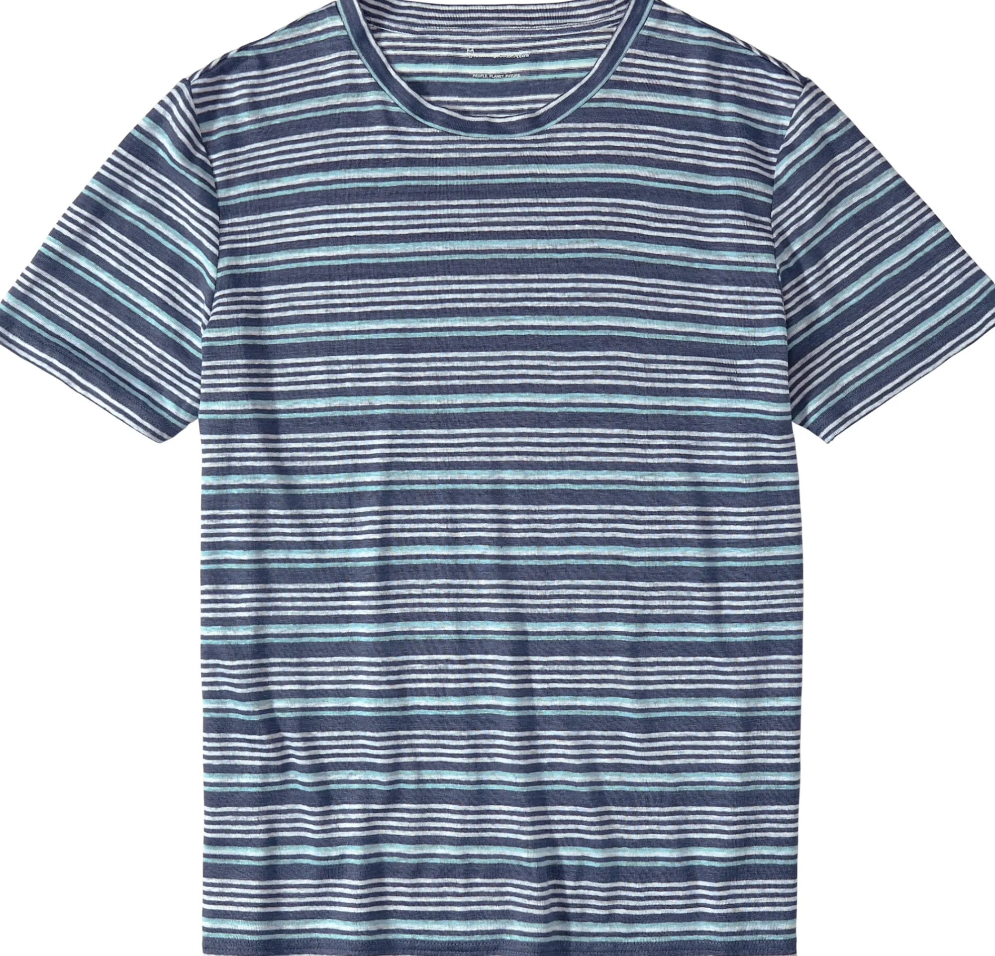 Shirts * Knowledge Cotton Apparel Herren-Leinen-T-Shirt gestreift