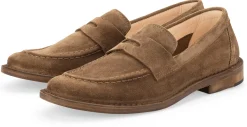 Klassische Herrenschuhe * Astorflex Herren-Loafer Ledersohle Taupe